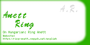 anett ring business card